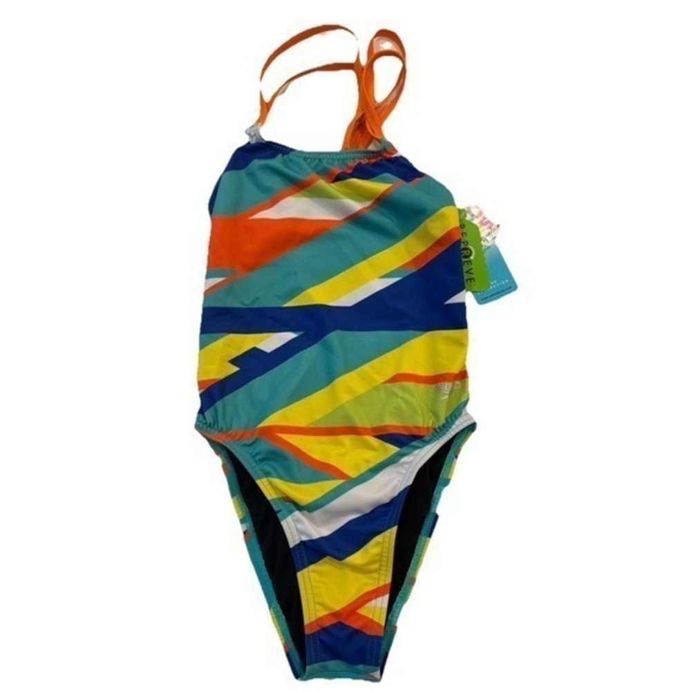 Speedo Womens Good Vibes Collection‎ Athletic One Piece Swimsuit Size 26